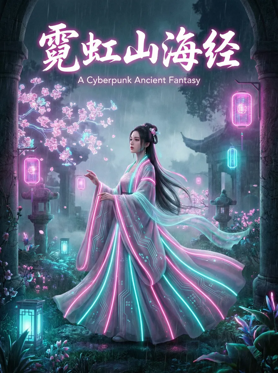暖暖环游世界梦幻搭配大赛 古风奇缘短剧 - 霓虹山海经海报